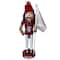 12'' Indiana Hoosiers Mascot with Flag Nutcracker